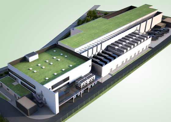 Data centre green rooftops